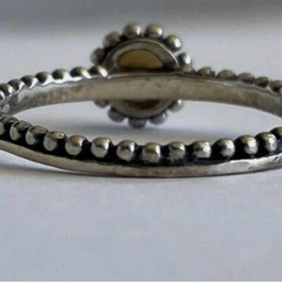 Silpada Ring Pearl Size 7 925 Sterling Silver Stackable R2746 Retired - Picture 3 of 4